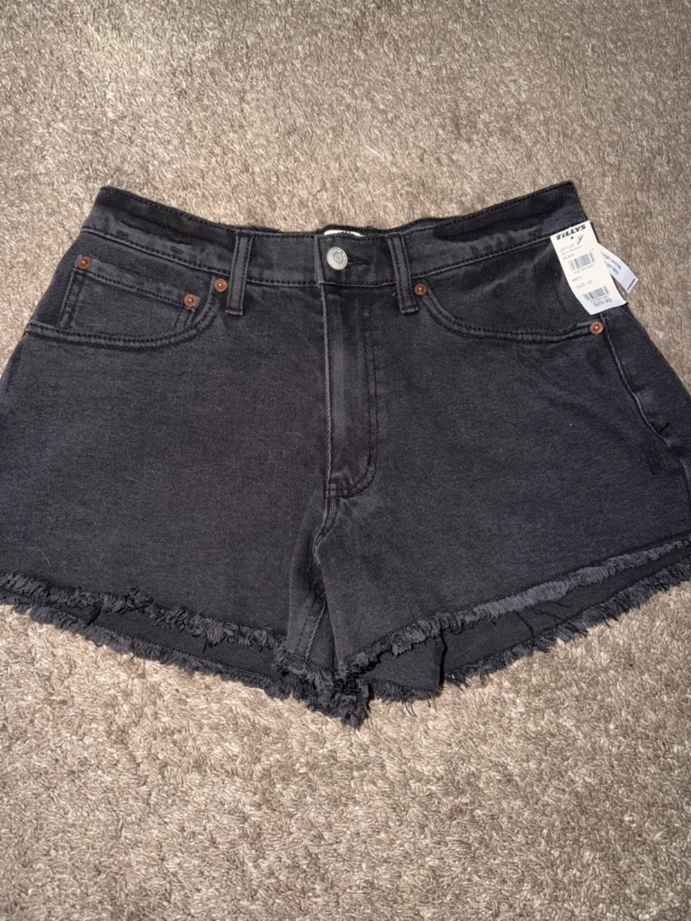 RSQ Black Denim Shorts